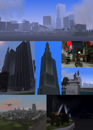 Grand Theft Auto III - Shoreside Vale, Liberty City. The map