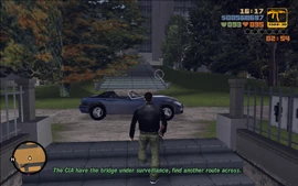 Claude is informed that the Shoreside Lift Bridge is protected by CIA agents, therefore Claude must find another way to travel to Shoreside Vale.