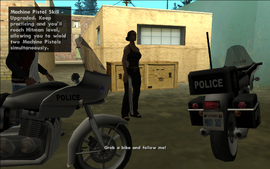 Catalina tells Carl that they are going to escape using the cop bikes.