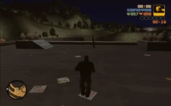 On the rooftop is a rocket launcher, which Claude decides to pick up and use it to destroy Catalina's helicopter.