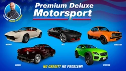 Premium Deluxe Motorsport stock.
