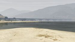 Route1-GTAV-LagoZancudo.jpg (35 KB) The long bridge that carries Route 1 over Lago Zancudo.