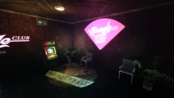 The Triangle Club lobby.