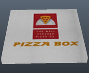 A Well Stacked Pizza Co. box.