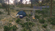 A campsite.