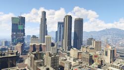 Where is Downtown Los Santos located In GTA 5?