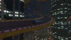 Turning left and ascending further