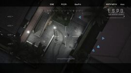 Karina Pearl seen from the helicopter in "Eye in the Sky".