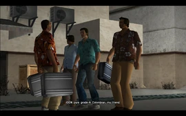 As the two parties meet, Tommy asks the seller if he has the cocaine. The seller replies by saying that he does and that it's of very high quality.