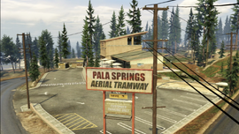 The Pala Springs Aerial Tramway.
