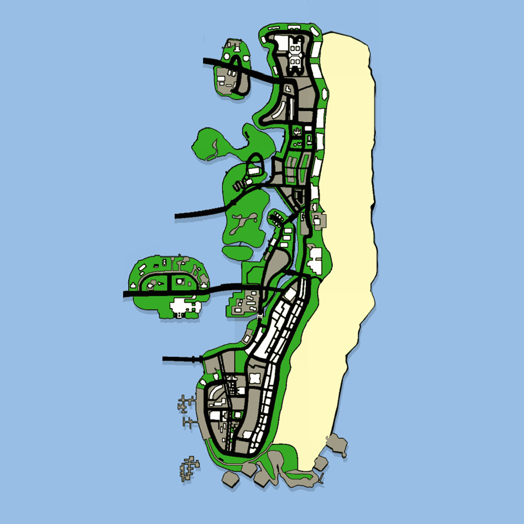 grand theft auto vice city stories map