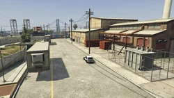 Going around the back of the premises