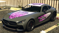 Cherenkov Purple livery for the Schlagen GT in Grand Theft Auto Online.