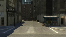 The Emerald Street car park.