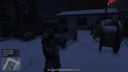 Go to the Police Maverick's location.