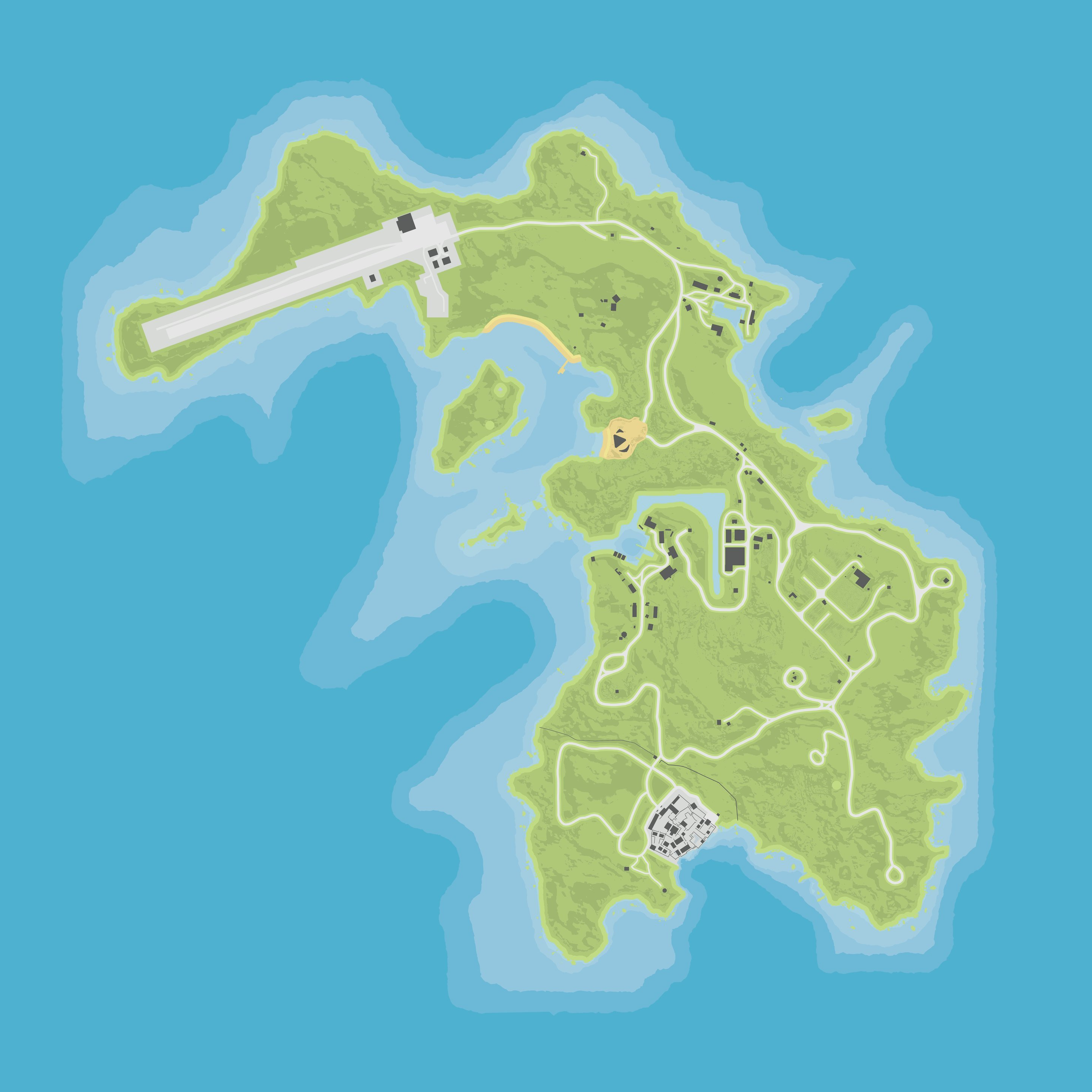 GTA Cayo Perico Island Size Compared To Full Los Santos Map