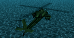 The rear quarter of a Hunter in Grand Theft Auto: Liberty City Stories (PS2 version).