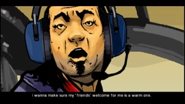 ...to make sure that his "friends" welcome is a warm one.