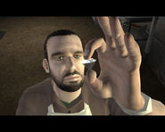 The Cook inspecting one of the diamonds to have been sold during the opening cinematic of Grand Theft Auto IV. The diamonds are being mixed into a cake batter, presumably to be smuggled into the country after being stolen from Ray Bulgarin.