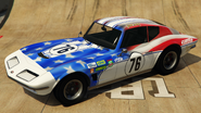 A Coquette Classic with the Murican Made livery which features Jock's name and emblems on it.