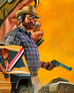 Artwork of Rooster McCraw in GTA Online: San Andreas Mercenaries.