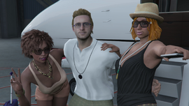 With English Dave and her friend before heading to Cayo Perico.