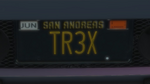 Custom Plate GTAO TR3X