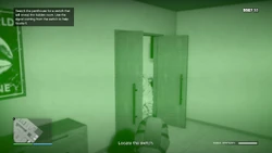 Search the penthouse for a switch that will reveal the hidden room. Use the signal coming from the switch to help locate it