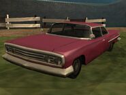 The unique pink Voodoo in GTA San Andreas. (rear quarter view)