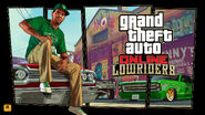 GTA Online: Lowriders update's artwork of Lamar Davis.