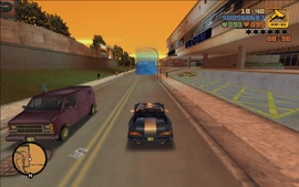 Claude and Ray arriving at the airport terminal.