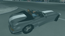 Miguel driving a Banshee during the introduction cutscene.