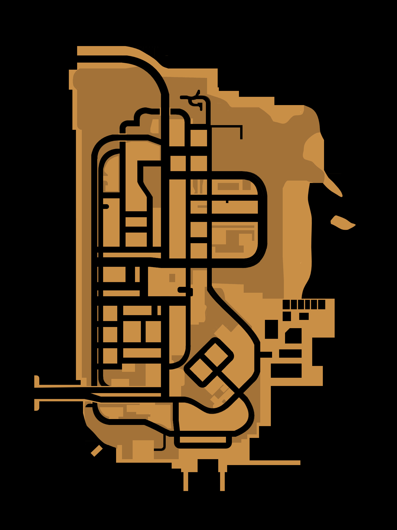 Grand Theft Auto III Map of Portland Island - iGrandTheftAuto