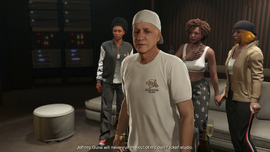 With Jimmy Iovine and her friend during Studio Time.