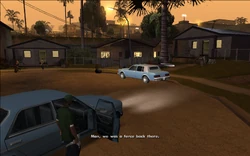 CJ says that Grove Street homeboys together are like a force.
