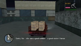 Phil express sorrow for his sister, Louise, who was Vic's girlfriend.