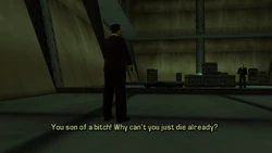 Vincenzo is irritated that Toni is not dead.