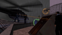 Massimo hops on a Maverick while his Sicilian bodyguards protect him.
