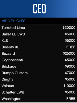 VIP-Vehicles-GTAO