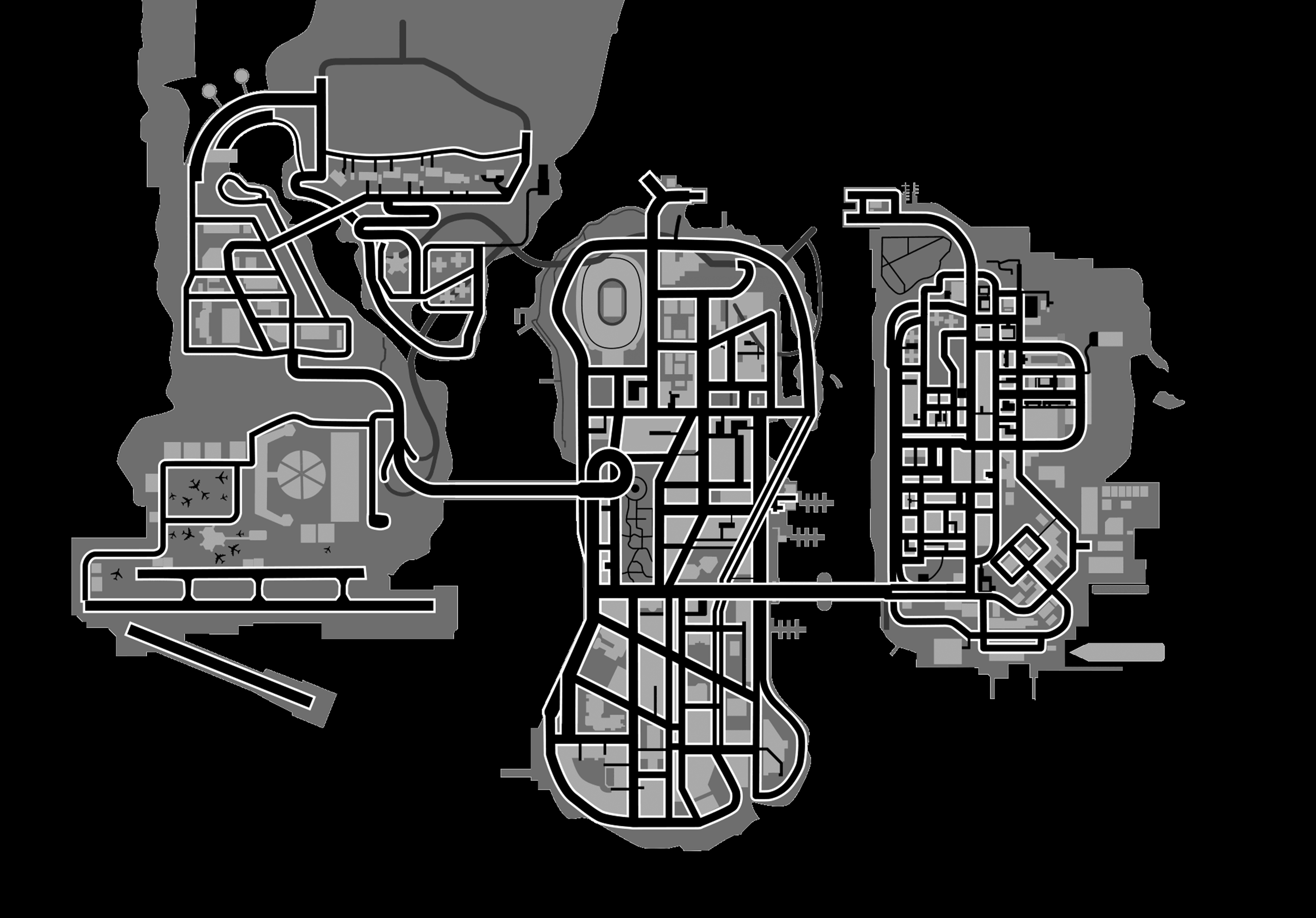 GTA 3's Liberty City Map in GTA 5 