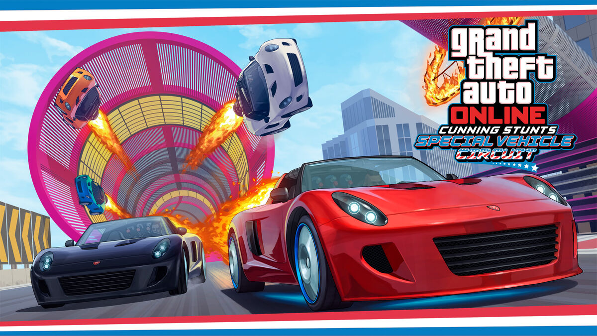 CAR RACE WITH STUNT TRACKS free online game on
