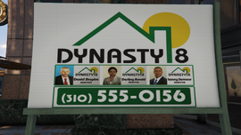 A Dynasty8 sign with no "For Sale" obstruction.