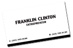 Franklin's business card.