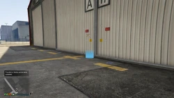 Corona outside the hangar.