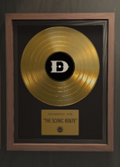 Gold record of "The Scenic Route (feat. Rick Ross & Anderson .Paak)" in the player's office after completing the High Society Leak.