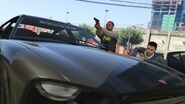 FIB agents taking action in Humane Raid - Key Codes, a Heist Setup in Grand Theft Auto Online.