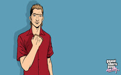 Artwork of Kent Paul in Grand Theft Auto: Vice City.