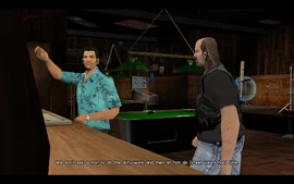Mitch responds to Tommy's dismissiveness by saying that the Bikers will not ask Tommy to do their dirty work for them and then leave him to rot in a jail, referencing Tommy's previous ties with the Italian mafia in Liberty City.