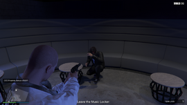 Deciding his fate.