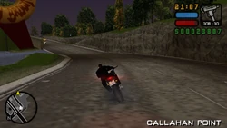 Driving to Callahan Point.